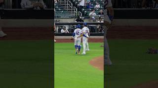 Lindor & Soto playing catch! 09/16/26 #franciscolindor #juansoto #mets #lgm
