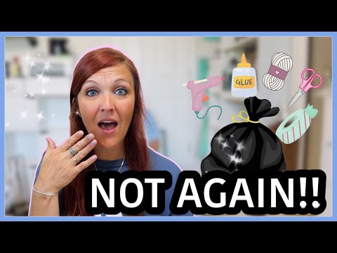 🤯THIS IS WHY I STOPPED BUYING CRAFT SUPPLIES! CRAFT ROOM CLEAN AND ORGANIZE!