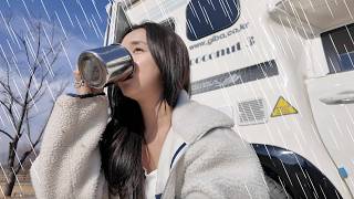 ⛺️캠핑카로 도망친 게으른 사장 ㅣ 뚝배기 라면 한 그릇 ㅣ야외 캠핑하다가 마케팅 아이디어까지?! 4K VLOG GGOTSONG