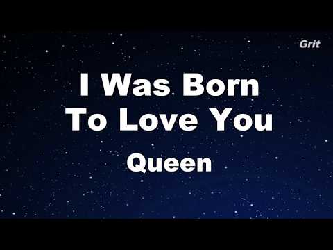 I Was Born To Love You – Queen  Karaoke【Guide Melody】