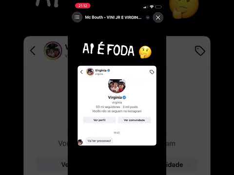 VIRGINA FALOU QUE VAI ME PROCESSAR 😭😭