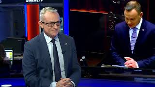 Ambassador Marek Magierowski & Carlos Gurovich at Ñews24 [en español, in Spanish]