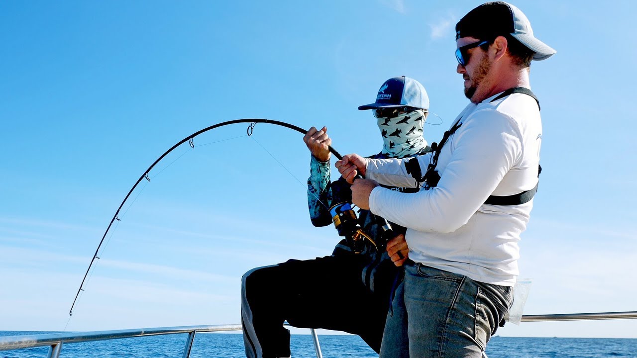 Defeated by Giant Sharks on Spinning Tackle