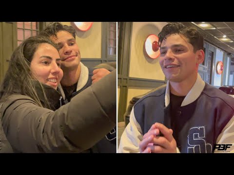 Ryan garcia day after dropping and dominating devin haney makes time for his fans in new york