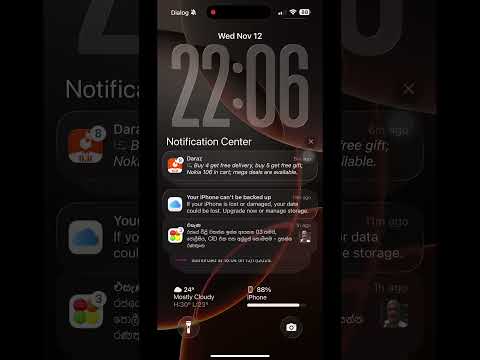 iOS 26 Lock Screen Liquid Glass #IPhone #ios