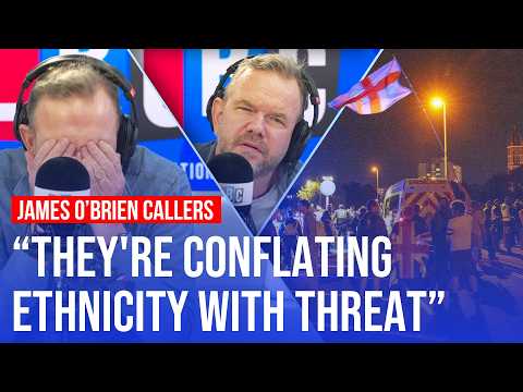 LBC callers react as child shouts 'let them drown' at anti-migrant protest