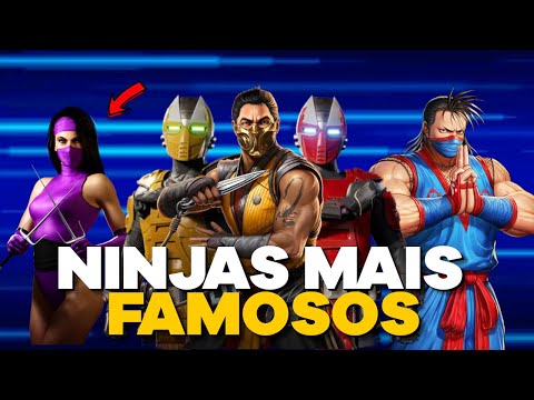 🔴QUEM SÃO OS NINJA MAIS FAMOSOS E POPULARES DOS JOGOS DE LUTA - TOP 20