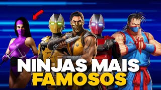 🔴QUEM SÃO OS NINJA MAIS FAMOSOS E POPULARES DOS JOGOS DE LUTA - TOP 20