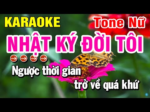 Karaoke Nhật Ký Đời Tôi Nhạc Sống Tone Nữ | Huỳnh Lê