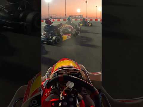 Chaotic race start in Karting
