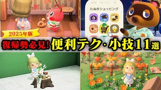 【あつ森】2025年版！絶対知っておきたい操作＆小技11選！ 島クリやDIYが快適になるおすすめ操作方法2025年版【あつまれどうぶつの森】