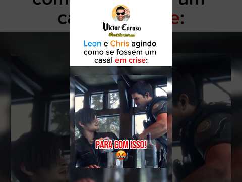 CHRIS BRIGANDO com o LEON! 💔😭 #residentevil