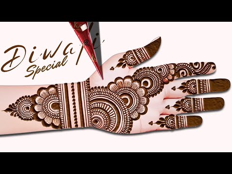 Diwali special easy mehndi design| simple mehandi design| Arabic mehndi design | mehndidesign