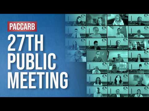 27th Public Meeting of the PACCARB