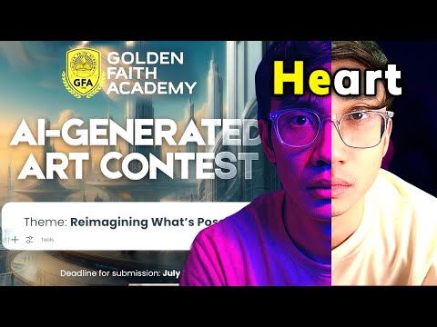 AI-Generated Art Contest sa School is not Art (Golden Faith Academy SHS)