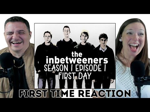 AMERICANS FIRST TIME REACTION The Inbetweeners S1E1 First Day