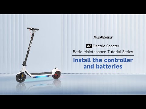 Install the Controller and Batteries for Megawheels A6 series scooters