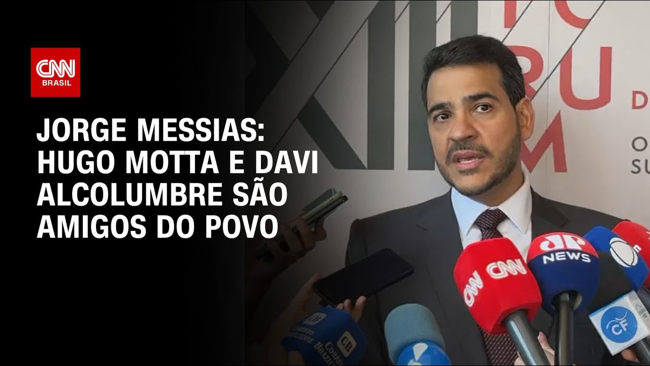 Vejo Hugo Motta e Alcolumbre como amigos do povo diz advogado geral da União | BASTIDORES CNN