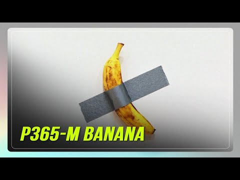 Banana taped to a wall sells for P365 million in New York | ABS-CBN News