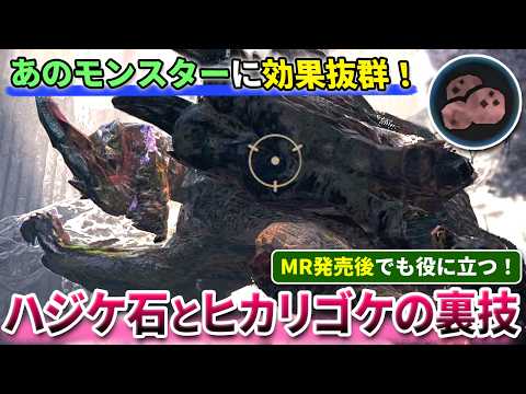 【検証】知るだけでMRでも大活躍！ハジケ石とヒカリゴケの裏技を調べてみた【モンハンワイルズ】