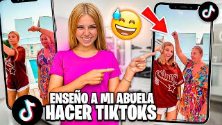 ENSEÑO A MI ABUELA A HACER TIKTOK / El mundo de Indy