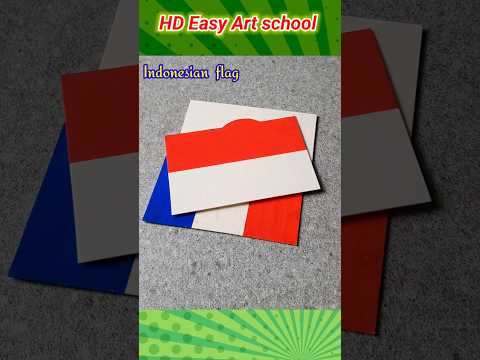 Drawing of Indonesian flag easily 🇵🇱 #drawing #Flag #indonesia @HDEasyArtSchool
