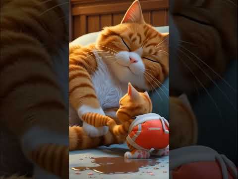 The little cat peed in its pants #funny #ai #aicat #shorts #blwaistory