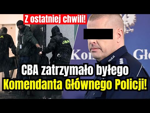 PILNE!  Wiadomo dlaczego CBA zatrzymało byłego Komendanta Głównego Policji na lotnisku Chopina!