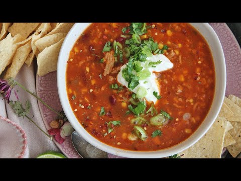 The Easiest Turkey Taco Soup