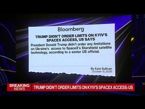 US Says Trump Did Not Restrict Ukraine's Access to SpaceX Defense Tech