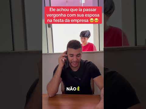 Ele achou que iria passar vergonha com sua esposa 🥺