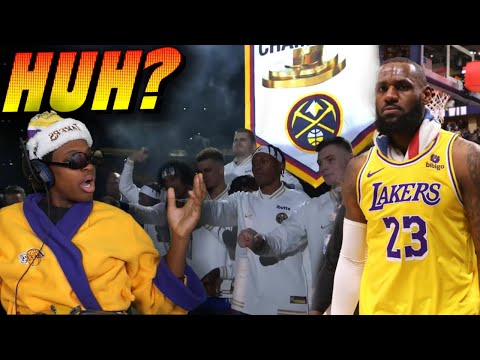 LAKERS FAN REACTS TO LOSING TO NUGGETS ON OPENING NIGHT...EMBARRASSING