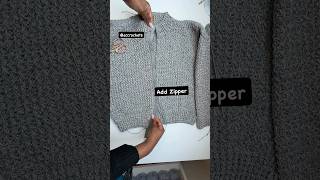 #crochet #zipper #jacket #tutorial