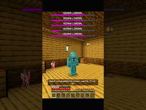 Minecraft: Iron man ☠️ #shorts #minecraft