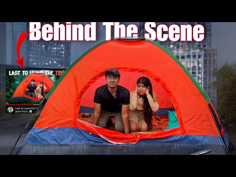 Bts of Last to Leave the Tent ⛺ Challenge ||behind the story