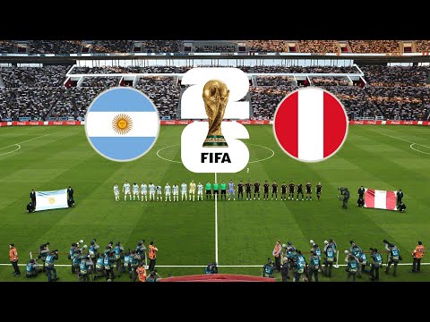 ARGENTINA vs PERU | FIFA World Cup 2026 USA | Full Match All Goals |  PES Gamepla