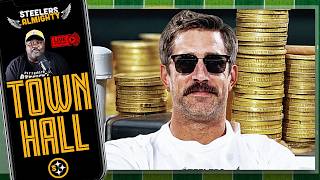 Aaron Rodgers Wants $30M To Play For The Steelers | Steelers Town Hall LIVE