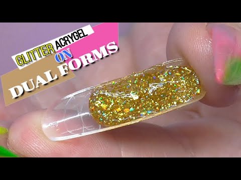 Testing Out Amazon CATS EYE Acrygel On Dual Forms | ModelOnes Nail Art | ABSOLUTE NAILS