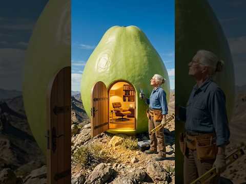 🍈 Giant Guava House Build In Mountain 😱🏡 #shorts #guavahouse #viral #ai #fruithouse