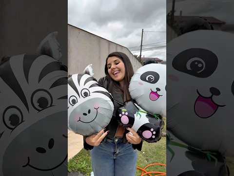 MEUS BALÕES FORAM ROUBADOS!! Só tem UM jeito de salvar o último 😭 #shorts