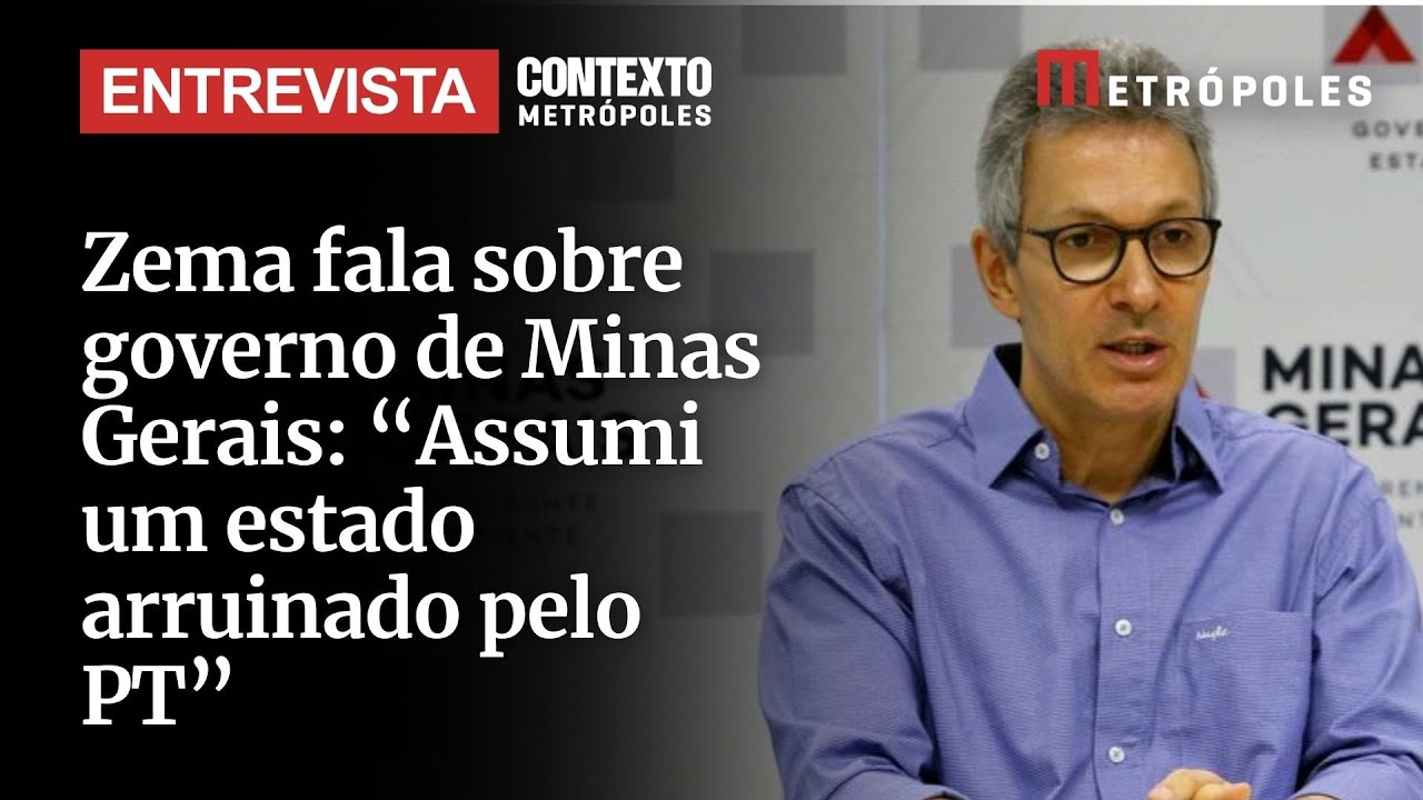 Zema fala sobre governo de Minas Gerais Assumi um estado arruinado pelo PT