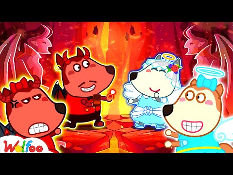 What If Our Parents Are Demons? | Angel vs Demon Stories for Kids | Wolfoo Family
