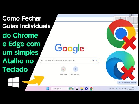 Atalho pra Fechar uma GUIA do CHROME e EDGE pelo TECLADO!