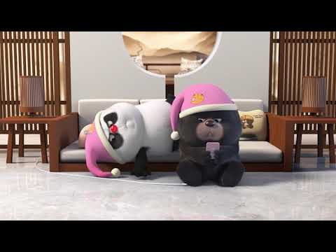 【Bamboo Panda ❤️】Phone Charger Story | Short Animation I funny | 熊猫班卜 #panda #animation #cute