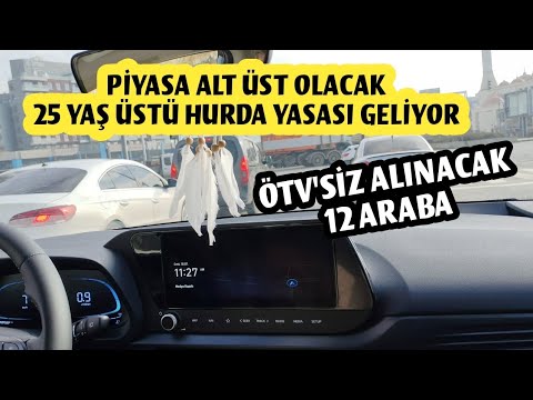 25 Yaş Üstü Hurda Teşviki Yasası Ne Zaman Çıkacak - 2025 | ÖTV'siz Alınabilecek Sıfır Arabalar