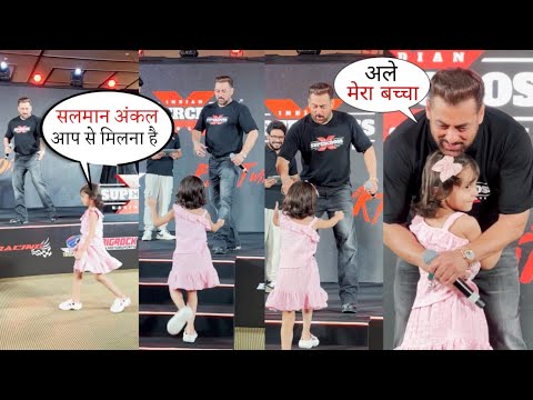 Salman Khan Heart Winning Moments When a Little Girl Arrived to Hug Him on Stage