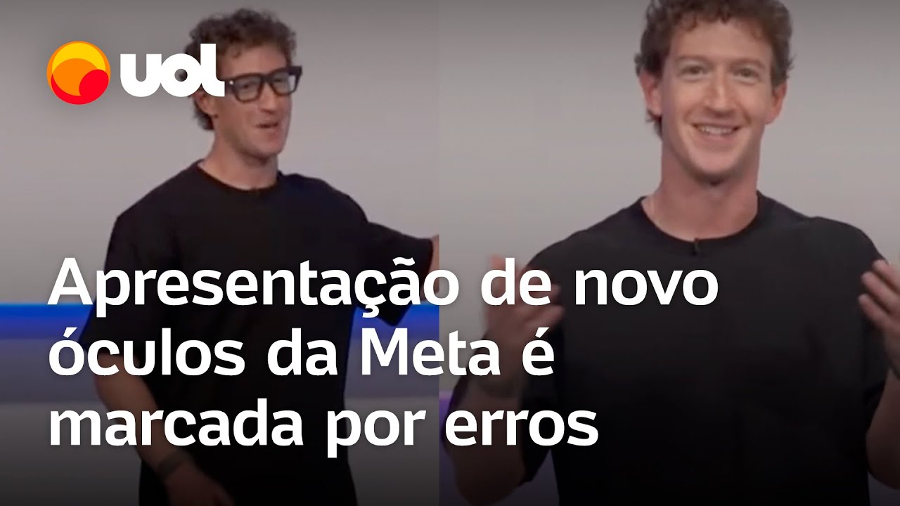 Apresentação de novo óculos da Meta é marcada por erros: ‘Não sei o que está acontecendo’