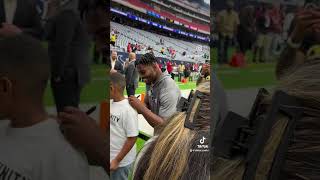 Jimmie Ward advancing literacy in Houston. Houston Texans x Dieter Cantu #houstontexans #nfl