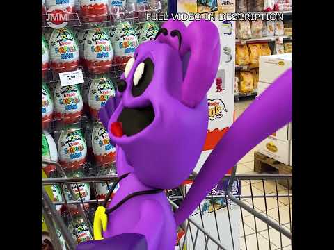 Catnap VS Me Mukbang #Shorts (4) at Supermarket