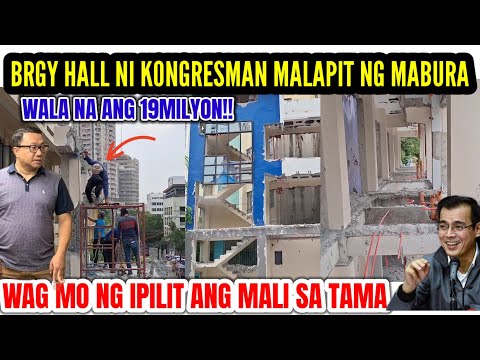 BRGY HALL NI KONGRESSMAN UNTI UNTI NG NABUBURA!!